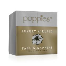 Poppies Tablin Napkins 8 Fold 40cm Grey (Pack of 500)