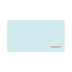 Bi-Office Loop Magnetic Lacquered Steel Surface Frameless board 1800x1000mm Sky WRL01940101