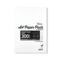 Silvine Tinted Paper SEN/Dyslexia 300 Sheets 6 Colours Plain A4 (Pack of 5) TINA4MIXP