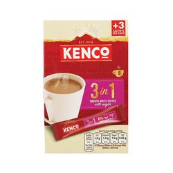 Kenco Smooth White Coffee with Sugar Sachets 12.6g (Pack of 8) FOKEN043