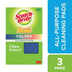Scotch-Brite Dobie Colours All Purpose Pad 111x68x14mm (Pack of 3) 7100160583