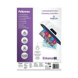 Fellowes Laminating Pouches 160 Micron Total Thickness Gloss A3 (Pack of 500) 100144239