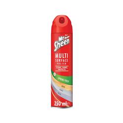 Mr Sheen Multi Surface Polish Aerosol Spring Fresh 250ml (Pack of 6) 3175229