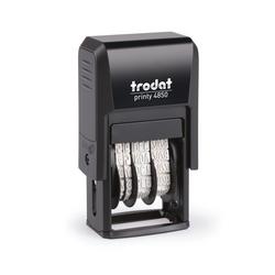 Trodat Printy 4850L2 Mini Dater Stamp Paid + 3.8mm Date 76373