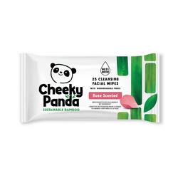Cheeky Panda Bamboo Facial Cleansing Wipes 25 Wipes Rose (Pack of 6) FACEWROSMUL6-GBR