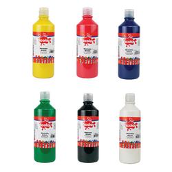 Washable Ready Mixed Paint 600ml Assorted (Pack of 6) AR02579