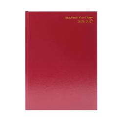 Academic Diary Week To View A4 Burgundy 2026-2027 KF3A4ABG26