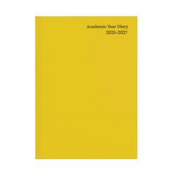5 Star Yellow Academic Diary Week To View A5 2026-2027 Kf3a5ayl26