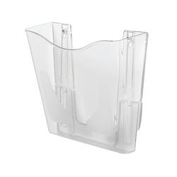 5 Star Wall Pocket Literature Holder with Fixings A4 Portrait Crystal