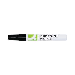 Q-Connect Permanent Marker Bullet Tip 4mm Black Pack of 10