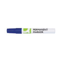 Q-Connect Permanent Marker Bullet Tip 4mm Blue Pack of 10