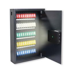  High Security Smart Steel Key Cabinet 50 Key Capacity Dark Grey