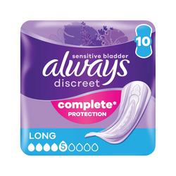 Always Discreet Pads Long (Pack of 10) 74683