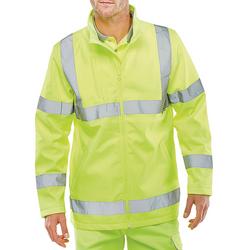 Beeswift Soft Shell Lightweight High Vis Jacket Saturn Yellow L