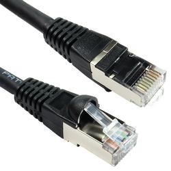 5 Star Black Cat6a S/Stp Lsoh Patch Cable Snagless 1M Fs686934