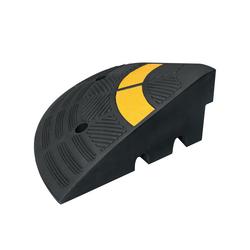 5 Star Yellow/Black Heavy Duty Kerb Ramp End 360X360x150mm