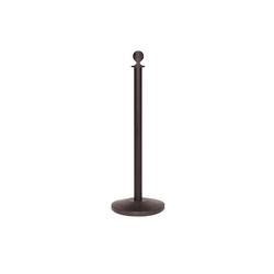 5 Star RopeMaster Ball Top Black Steel Post (Pack of 2) FS631299