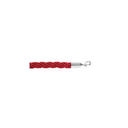 5 Star Braided Rope Red 1.8m with Polished Chrome Ends FS631824