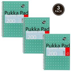 Pukka Pad Pukka Metallic A5 Jotta (Squared) Fsc Mix (Pack Of 3)