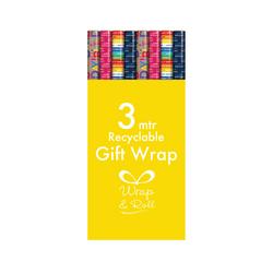 Happy Birthday Giftwrap Wrapping Paper 3m Assorted (Pack of 49)