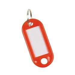 Q-Connect Key Fobs With 2 Punched Holes Red (Pack Of 100)