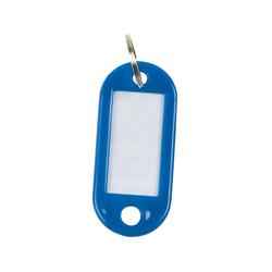Q-Connect Key Fobs With 2 Punched Holes Blue (Pack Of 100)