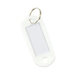 Q-Connect Key Fobs With 2 Punched Holes White (Pack Of 100)