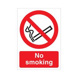 5 Star No Smoking Sign Rigid Plastic A5 Vp089srpa5