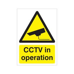 5 Star CCTV In Operation Sign Rigid Plastic A5 VW415SRPA5