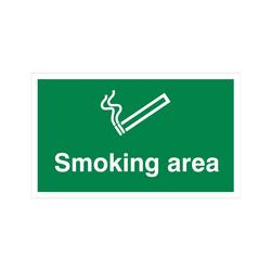 5 Star Smoking Area Sign Rigid Plastic 300x500mm VSP349SRP5030