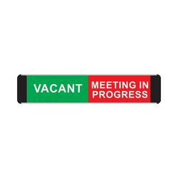 5 Star Vacant/Meeting In Progress Sign Anodised Aluminium 50x200mm