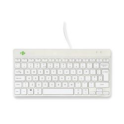 R-Go Compact Break Keyboard Wired White UK QWERTY RGOCOUKWDWH