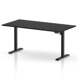 Lite 1600x800 Height Adjustable Desk Black Top CP Black Leg