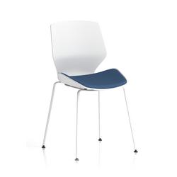 White Frame Visitor Chair Bespoke Colour Seat Quest Limpet