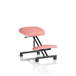 Kneeling Stool Black Frame Bespoke Colour Quest Shrimp