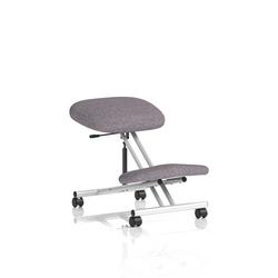 Kneeling Stool Silver Frame Bespoke Colour Rivet Fuse