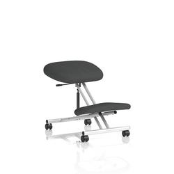 Kneeling Stool Silver Frame Bespoke Colour Quest Mussel
