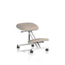 Kneeling Stool Silver Frame Bespoke Colour Quest Salt