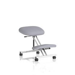 Kneeling Stool Silver Frame Bespoke Colour Quest Shell