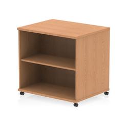 600mm Deep Mobile Bookcase Oak