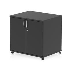 600mm Deep Mobile Cupboard Black