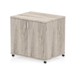 600mm Deep Mobile Cupboard Grey Oak