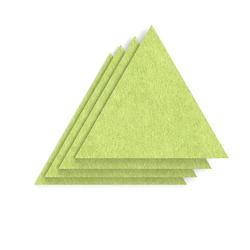 Sch! Acoustic Wall Tile - Set 4 - Square Edge - Triangle - Lime Green
