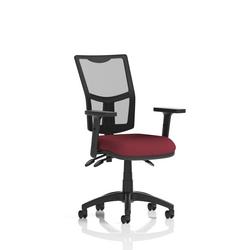 Eclipse + Iii Lever Operator Chair Mesh Back Adjustable Arms Chilli