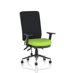 High Back Chair Adjustable Folding Arms Seat Myrrh Green