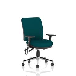 Medium Back Chair Adjustable Folding Arms Back Seat Maringa Teal