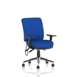 Medium Back Chair Adjustable Folding Arms Back Seat Stevia Blue