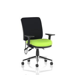 Medium Back Chair Adjustable Folding Arms Seat Myrrh Green