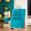 Leitz Cosy Glass Drywipe Desktop Easel Whiteboard Calm Blue 39470061