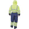 Beeswift Two Tone Hi Visibility Thermal Waterproof Coverall Saturn Yellow/Navy Blue S BD900SYNS